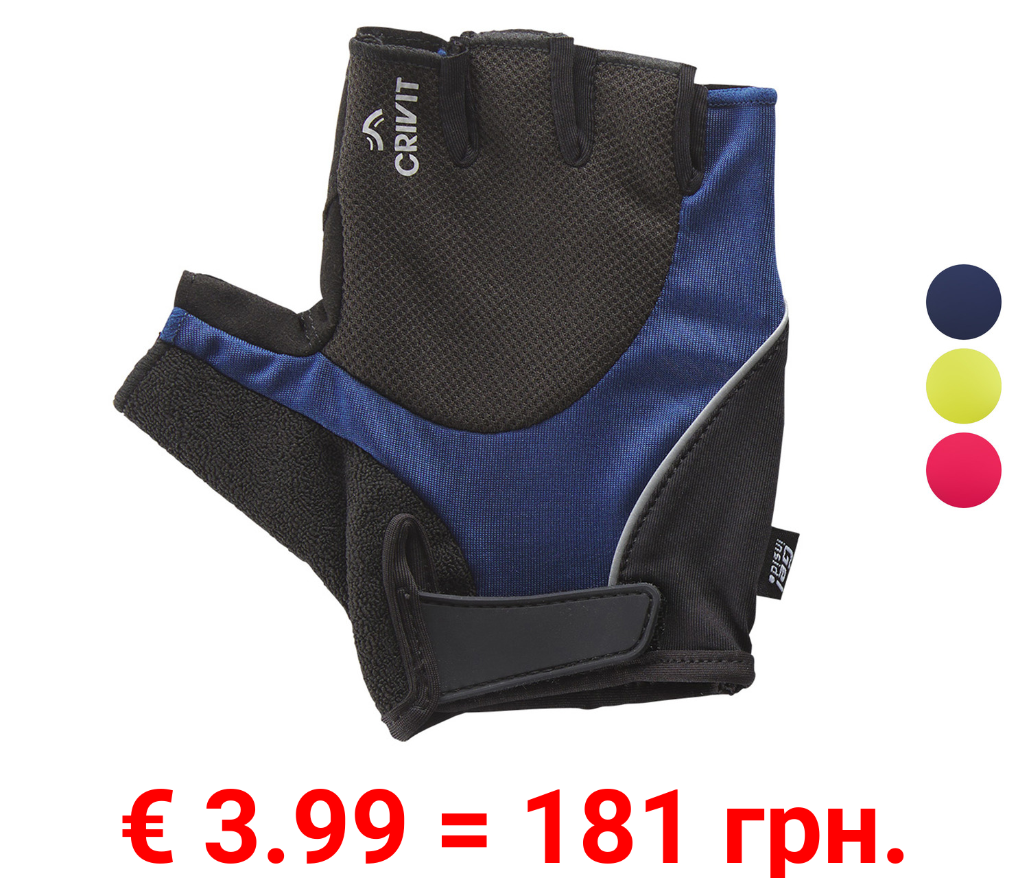 CRIVIT Damen Herren Fahrradhandschuhe mit Gel-Einlage