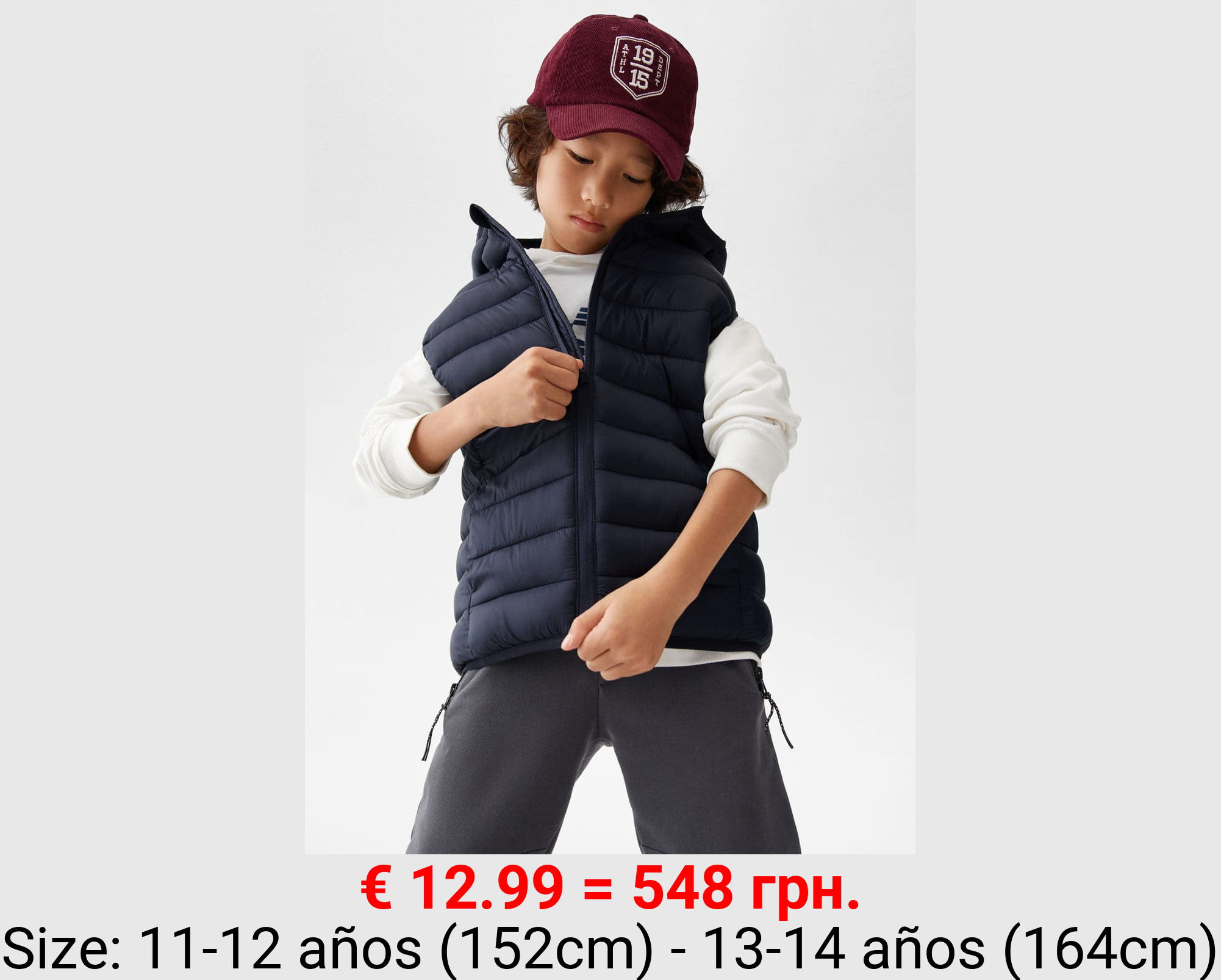 Chaleco acolchado capucha