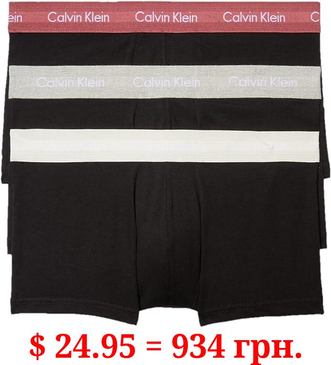 Calvin Klein Men's Cotton Stretch 3-Pack Low Rise Trunk