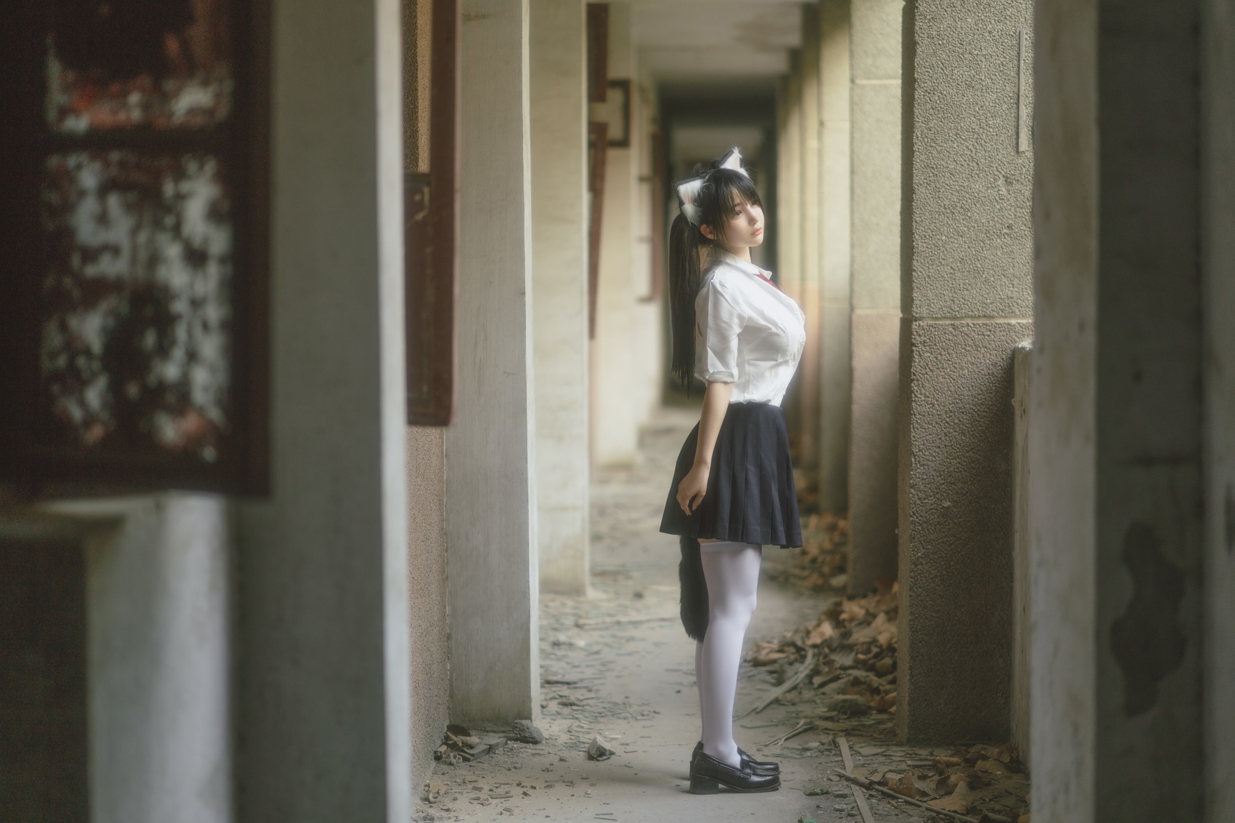 桜井宁宁 Cosplay 废墟jk 17