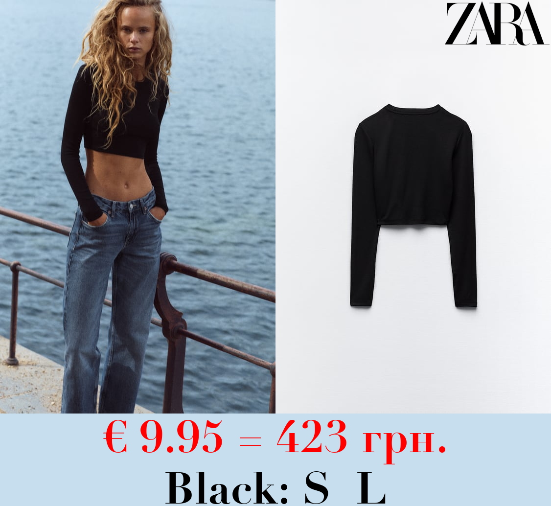 COTTON AND MODAL CROP TOP