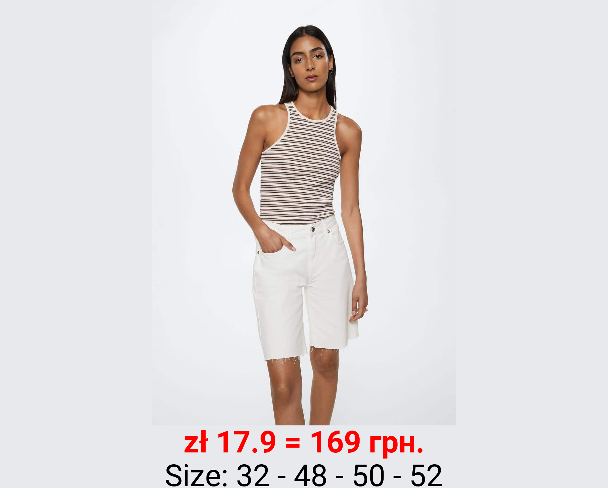 Bermudas vaqueras bajo deshilachado