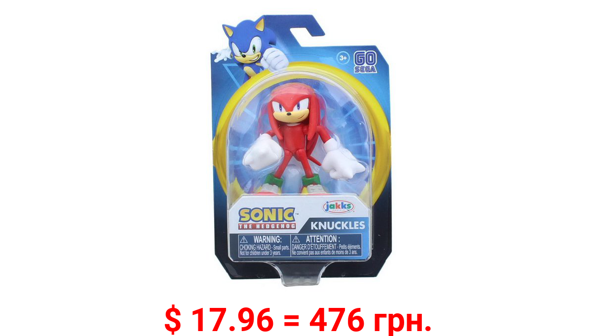 Knuckles Sonic the Hedgehog Action Figure 2.5"