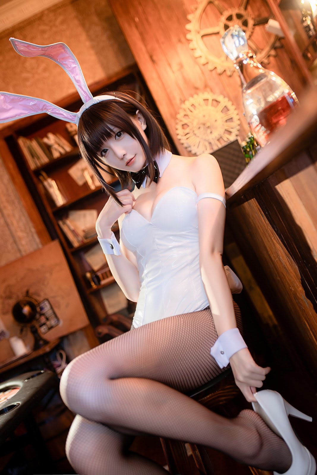 Cosplay 星之迟迟Hoshilily 加藤惠 兔女郎 28