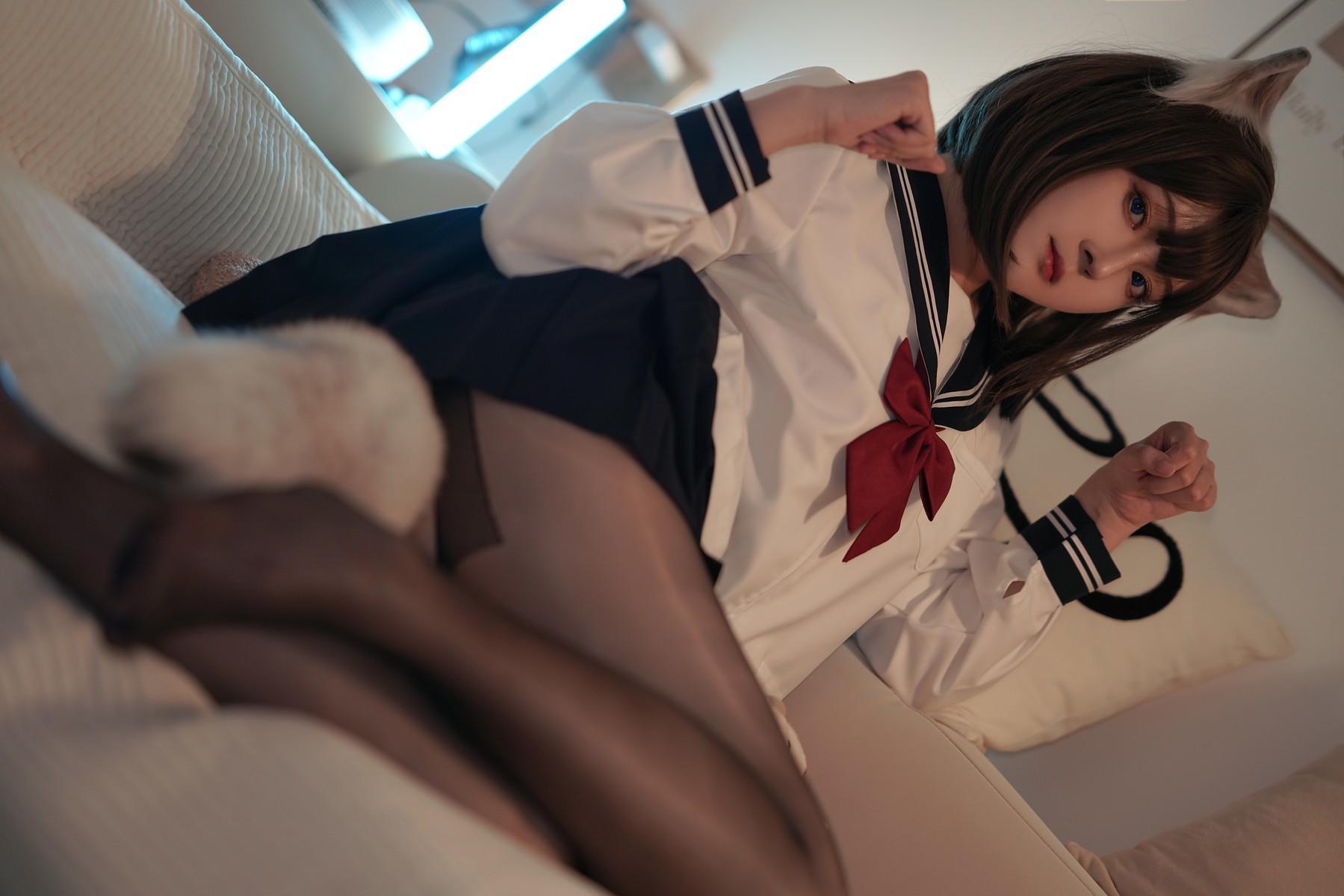Cosplay Natsuko夏夏子 大尾巴猫 11