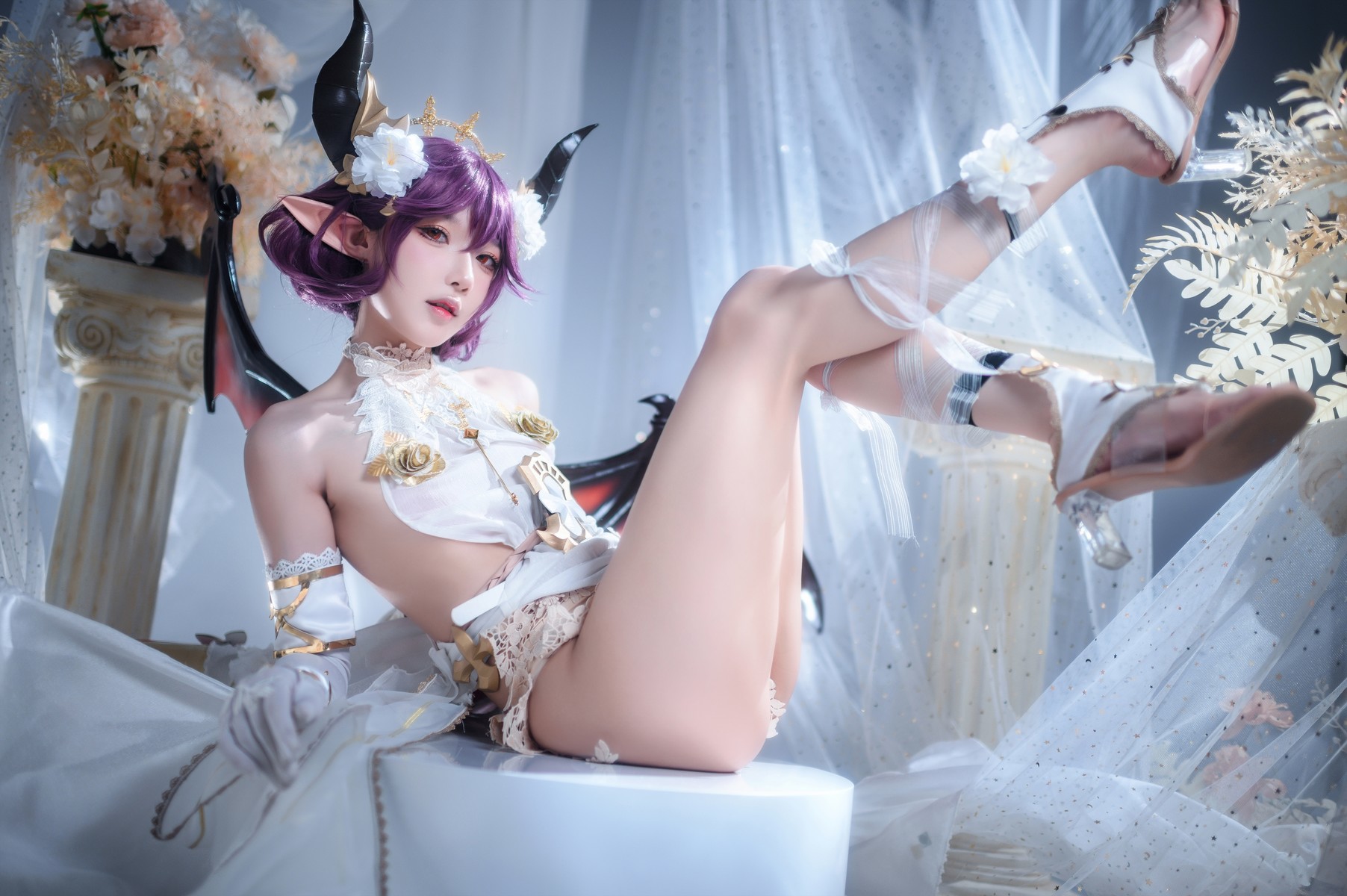 阿包也是兔娘 Cosplay 碧蓝幻想古蕾娅 龙娘 16