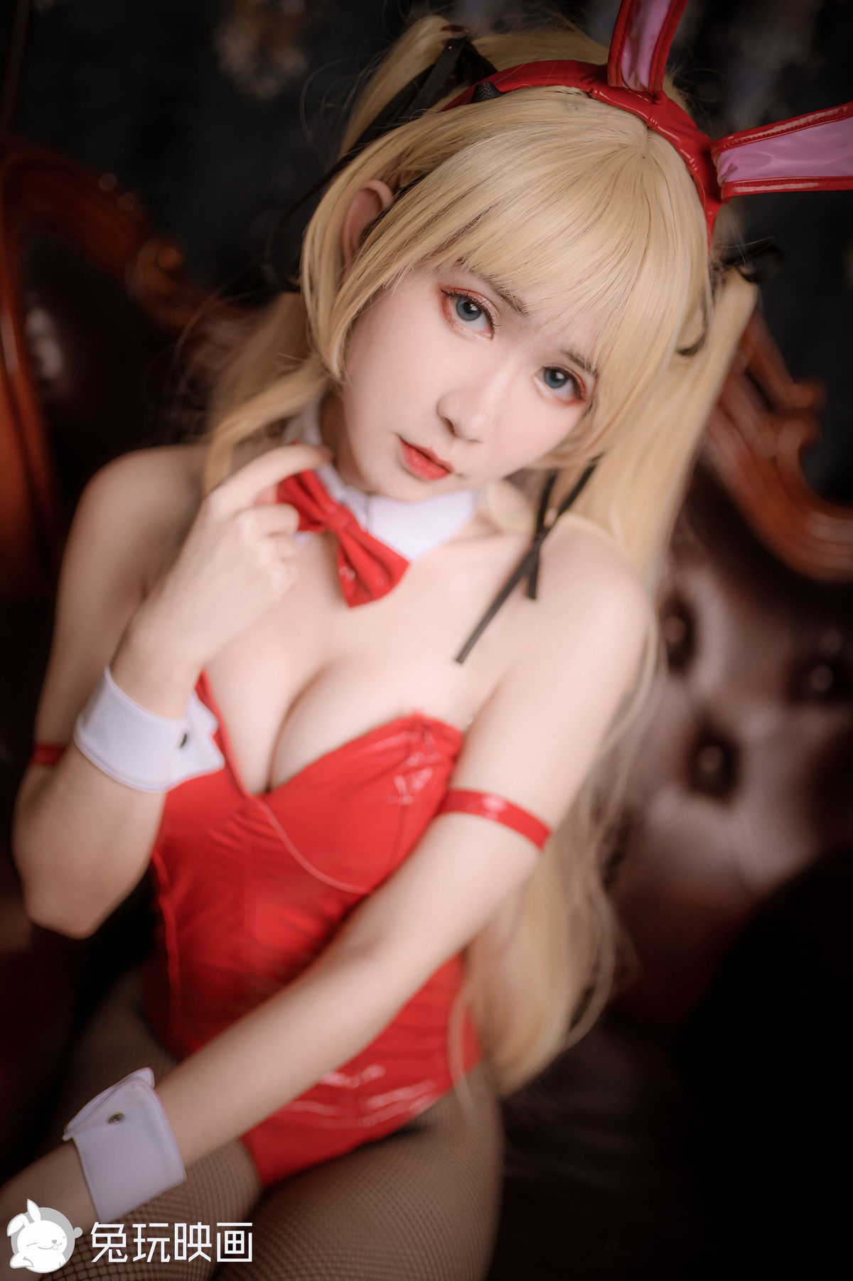 兔玩映画 Cosplay 兔女郎 红黑 40