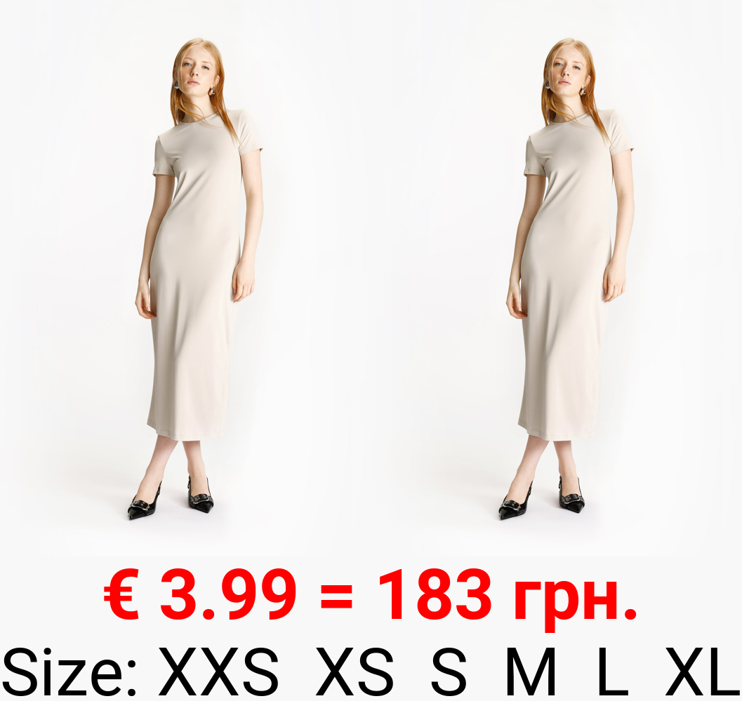 Polyamide short sleeve dress