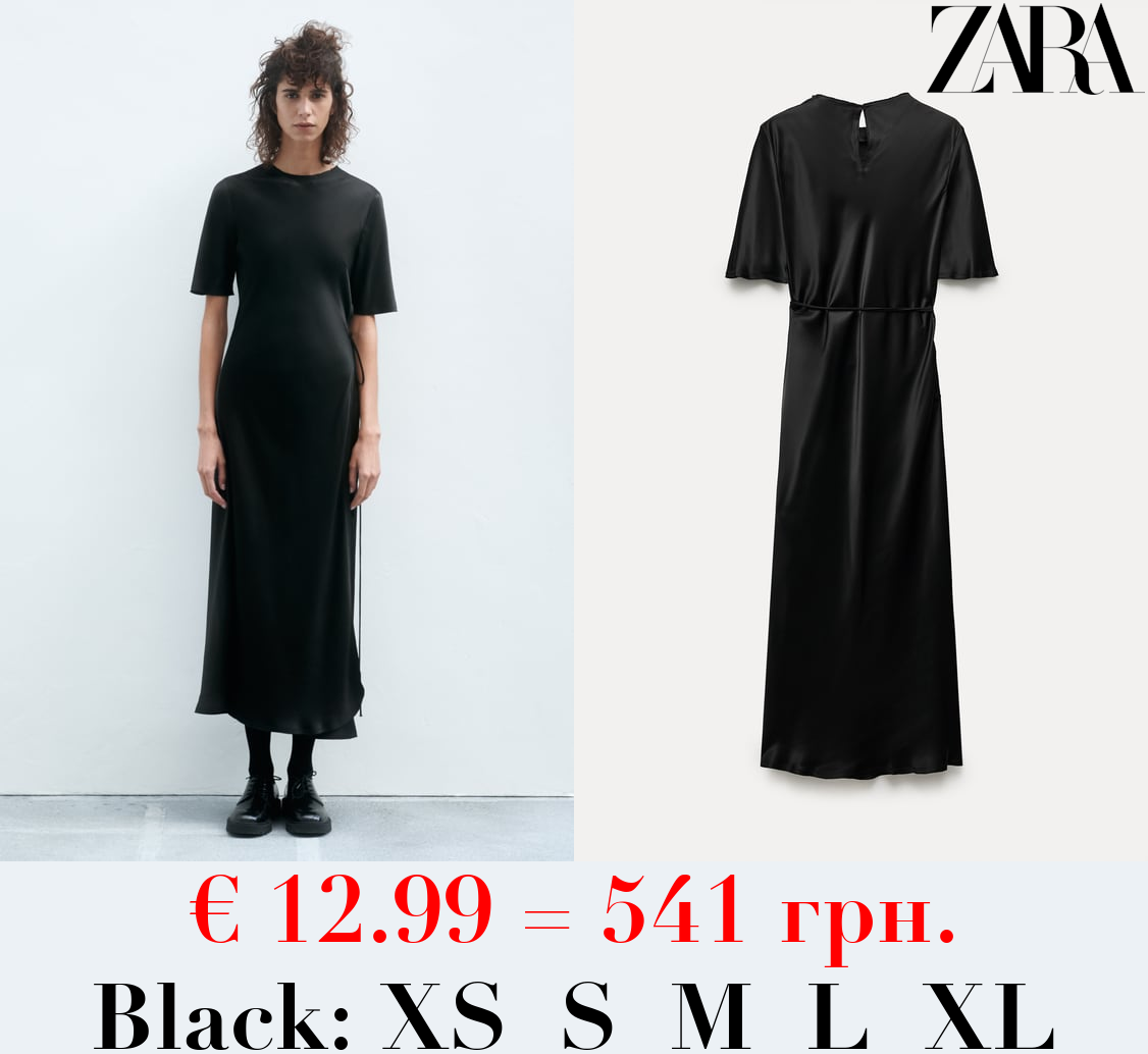 ZW COLLECTION SATIN WRAP DRESS