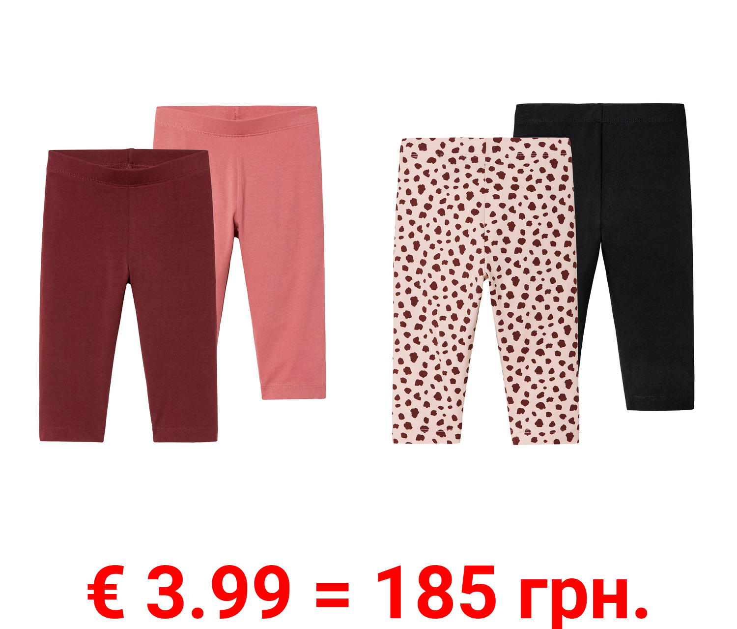 lupilu® Kleinkinder Leggings »Capri«, 2 Stück