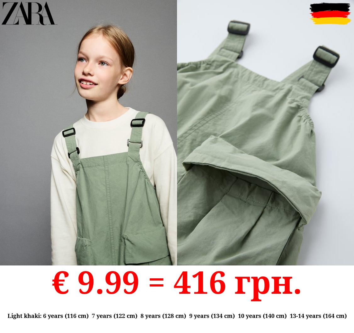 TECHNICAL PINAFORE DRESS WITH POCKETS