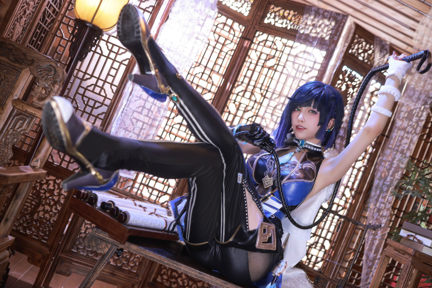 水淼aqua Cosplay 夜兰 Yelan 5