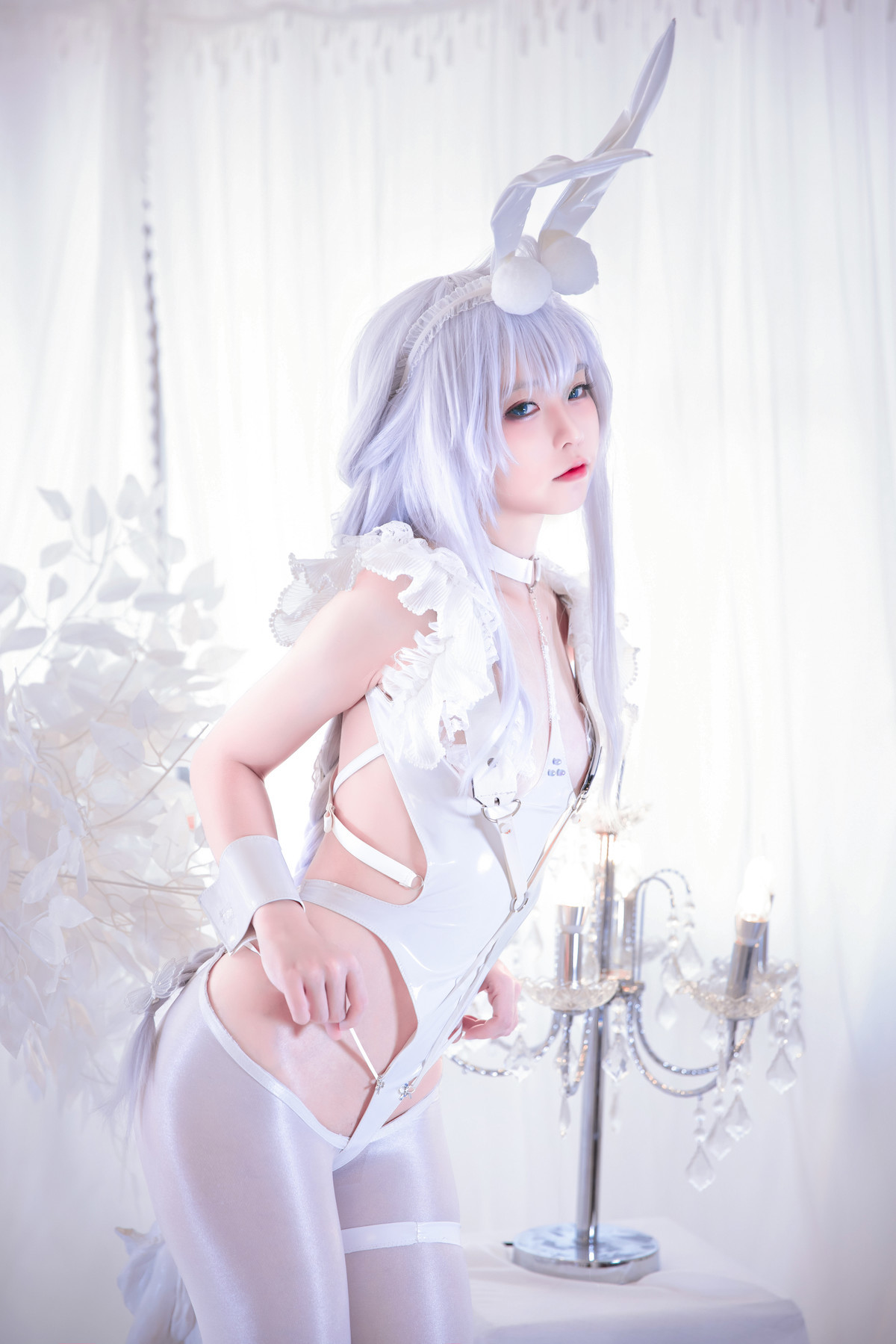 G44不会受伤 Cosplay 碧蓝航线 恶毒皮肤 懒懒的白兔 7