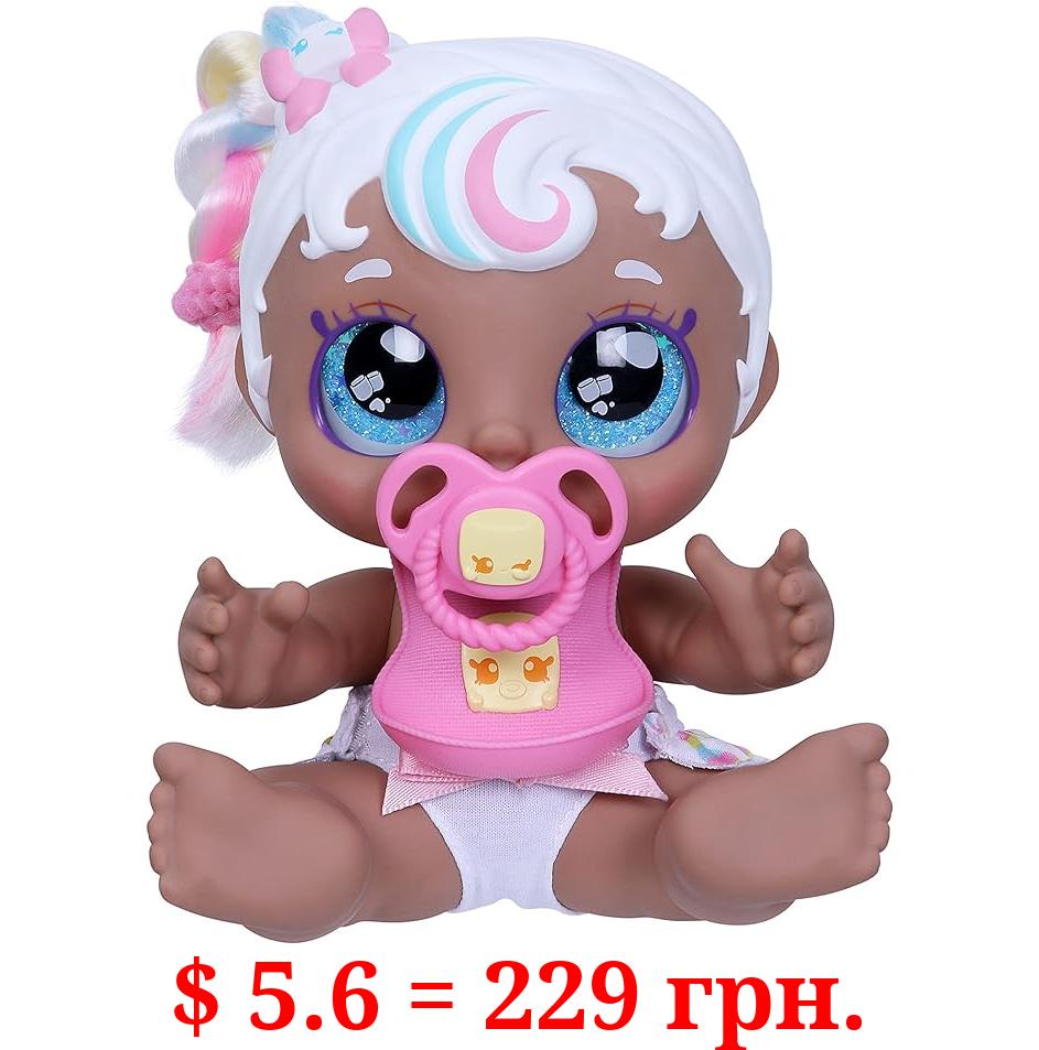Kindi Kids Scented Sisters 6.5" Doll and 2 Accessories - Mini Mello Includes 1x Baby Doll, 1x Shopkin Rib, 1x Shopkin Dummy