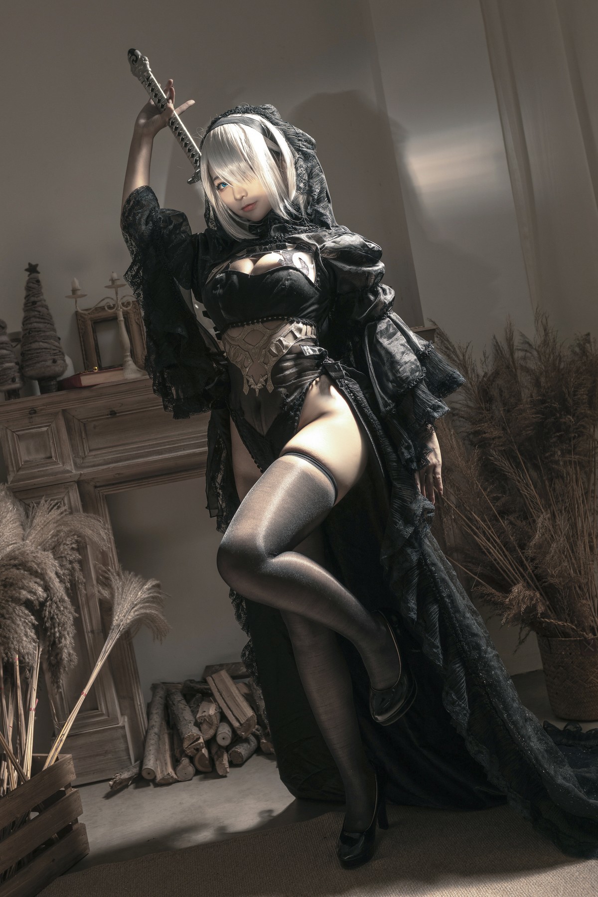 Cosplay 蠢沫沫 Chunmomo 尼尔纪元 黑花嫁 9