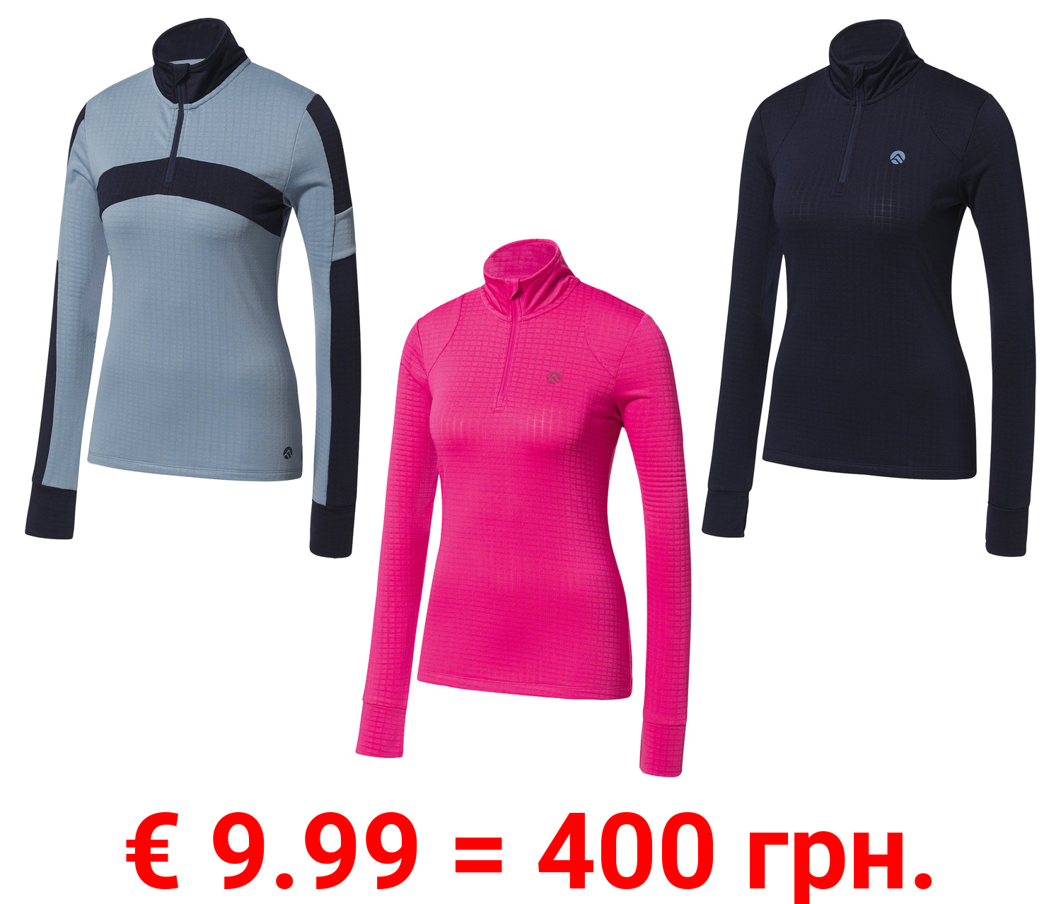 CRIVIT Damen Thermo-Funktionsshirt, angenehm weich und wärmend