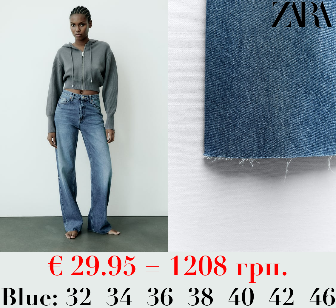 TRF HIGH-RISE WIDE-LEG JEANS