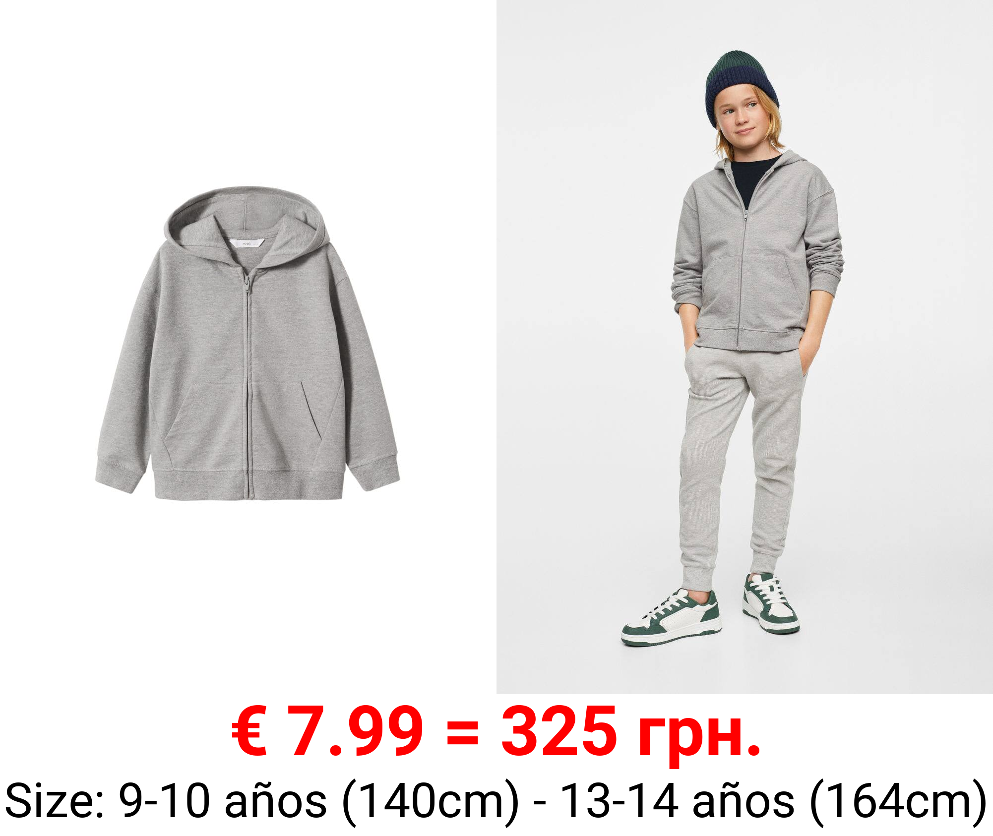 sudadera capucha cremallera