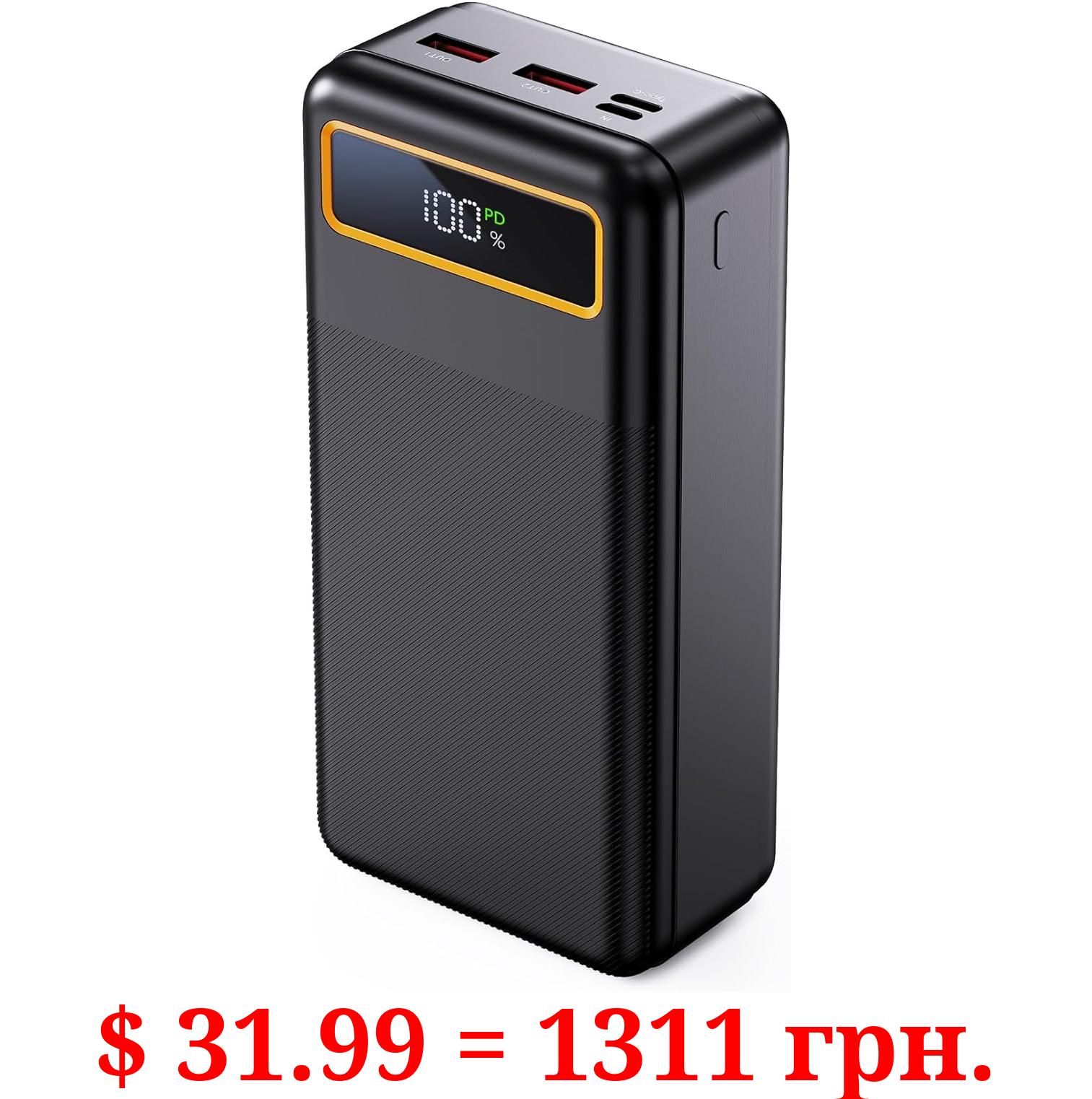 Portable Phone Charger 50000mAh Power Bank Fast Charging, PD 22.5W QC 3.0 PD 4.0 USB C Small External Battery Pack Power Banks, Slim Phone Charger Portable for iPhone Samsung Galaxy Pixel