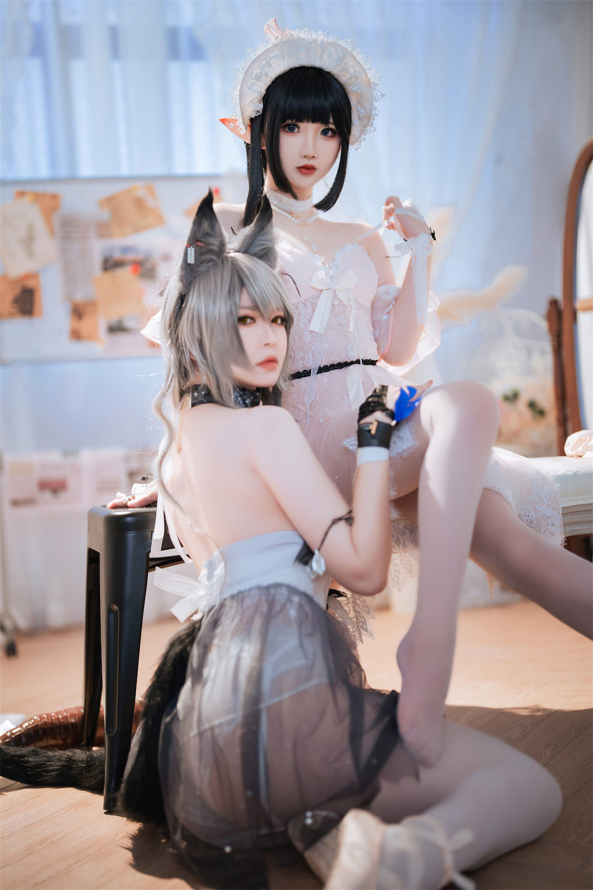 Cosplay 面饼仙儿 半半子 Arknights 黑x森蚺 4