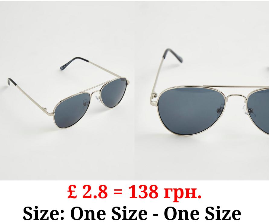 Black Aviator Sunglasses