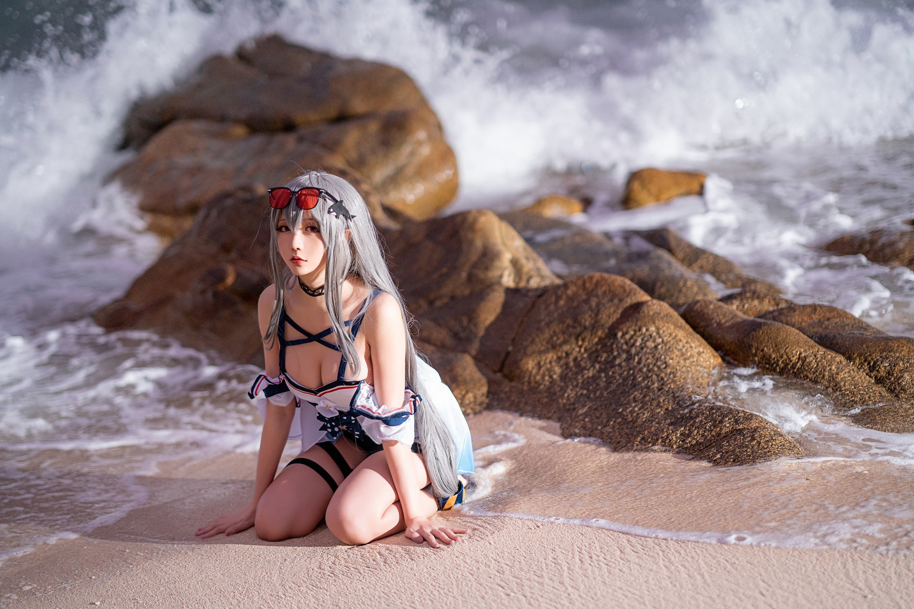 Cosplay 星之迟迟Hoshilily 斯卡蒂 12