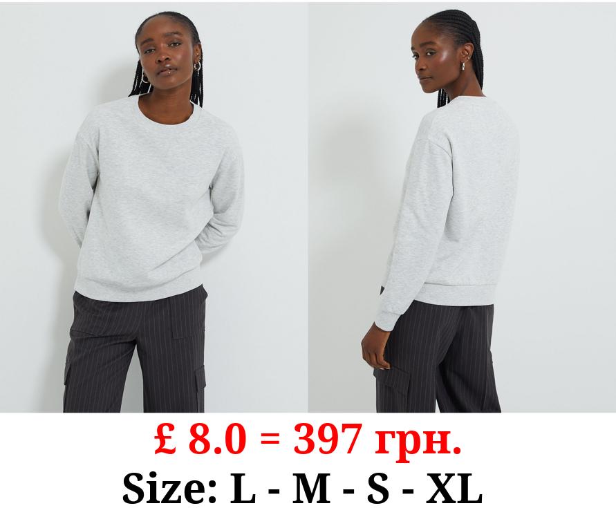 Grey Crew Neck Sweatshirt