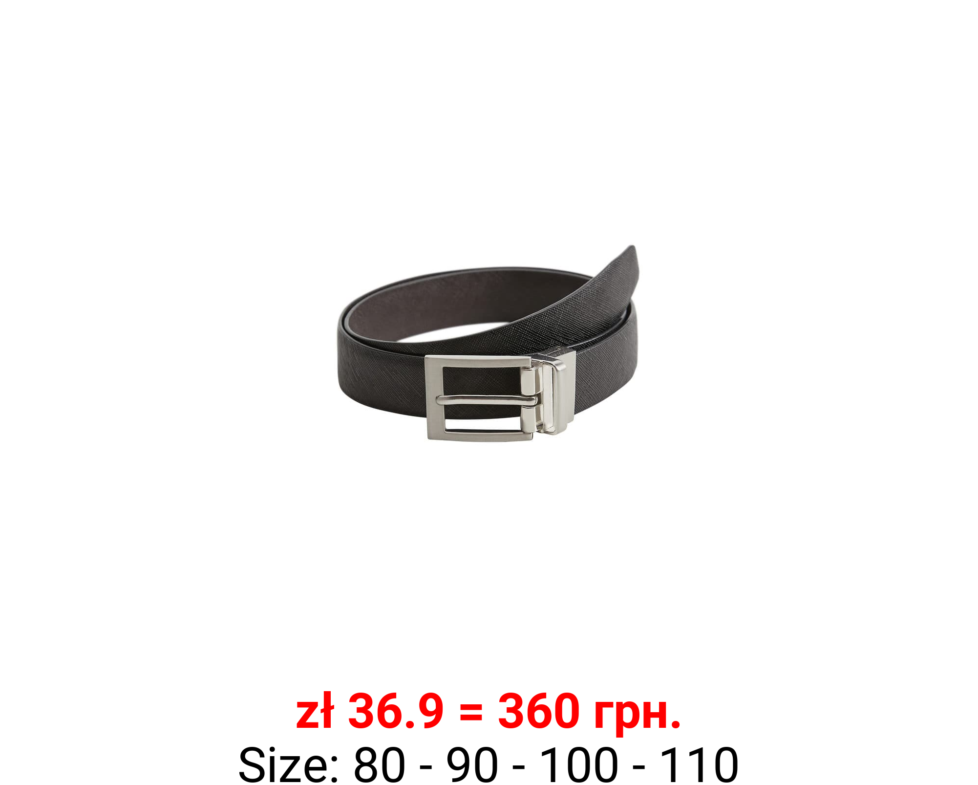 Cinturón vestir piel safiano 