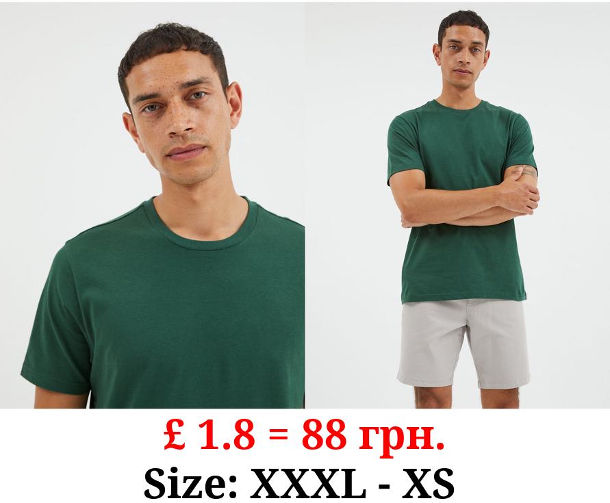 Bottle Green Crew Neck T-Shirt