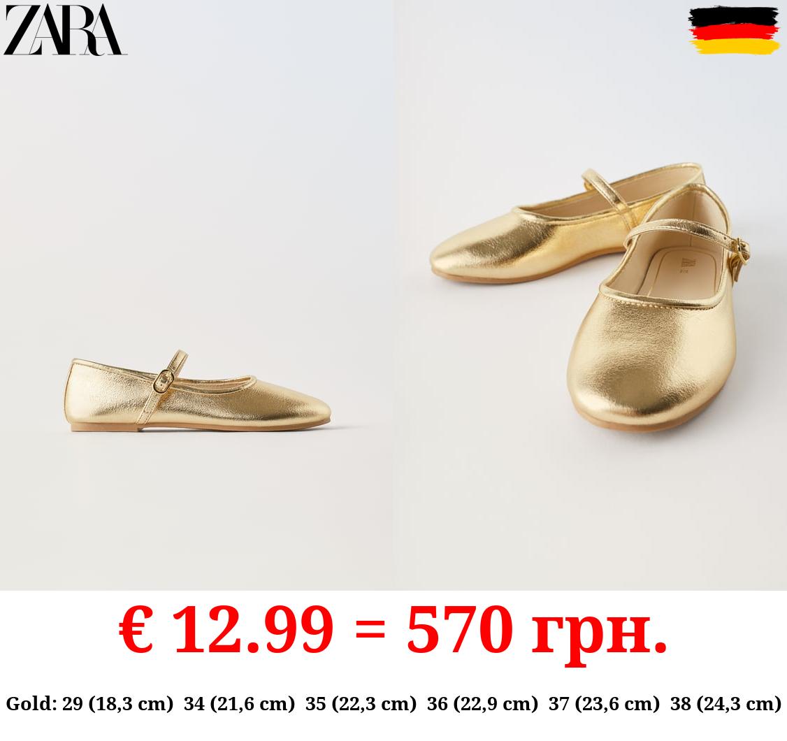 METALLIC BALLET FLATS