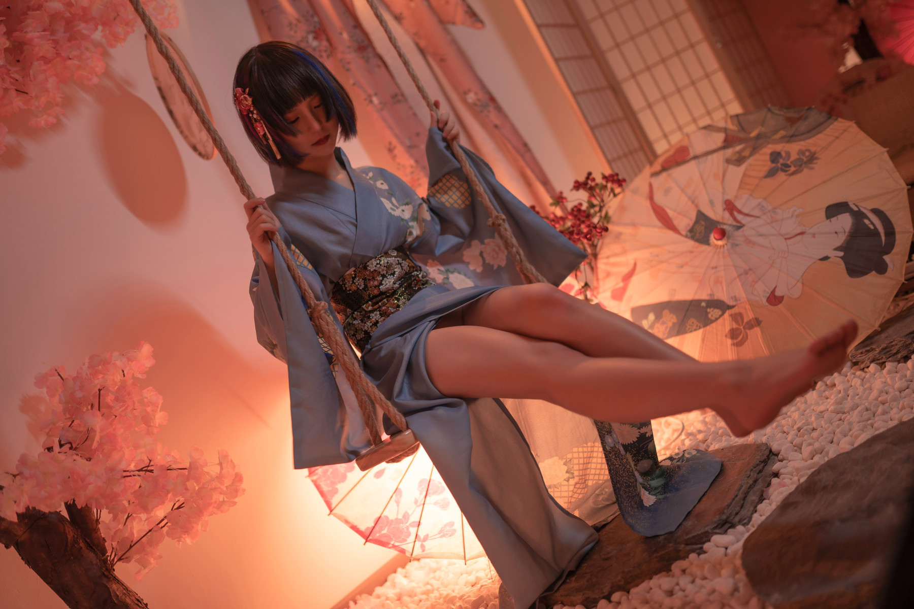 Cosplay 晕崽Zz 樱之诱惑 46