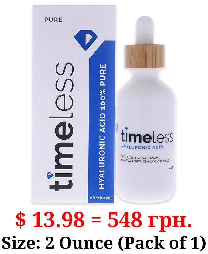 Timeless Skin Care Hyaluronic Acid 100 Percent Pure Serum Unisex 2 oz