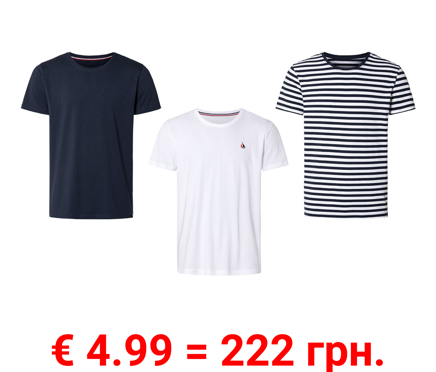 LIVERGY® Herren T-Shirt aus reiner Baumwolle