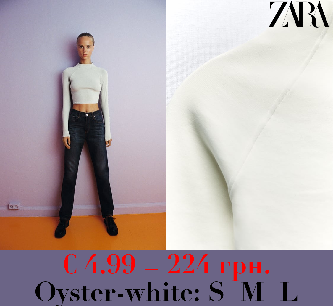 TOP WITH LONG RAGLAN SLEEVES