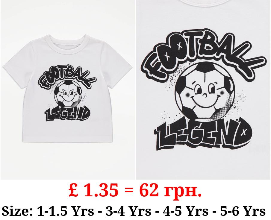 White Football Legend T-Shirt