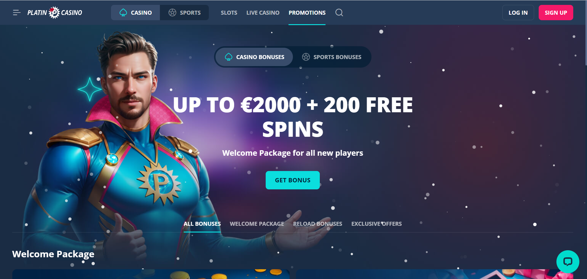 platin casino card games