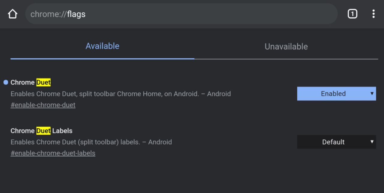 Chrome на устройстве android