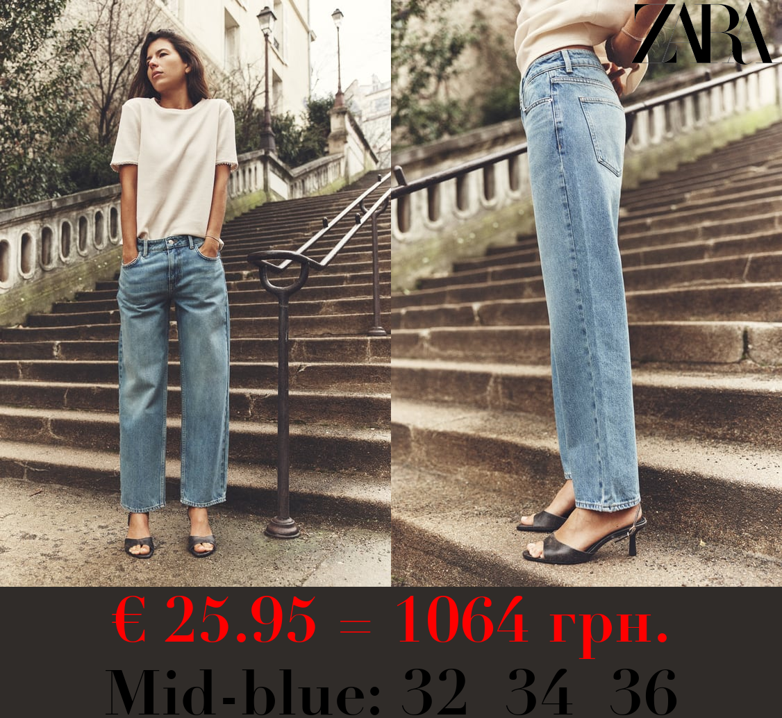 Z1975 STRAIGHT-LEG MID-RISE CROPPED JEANS