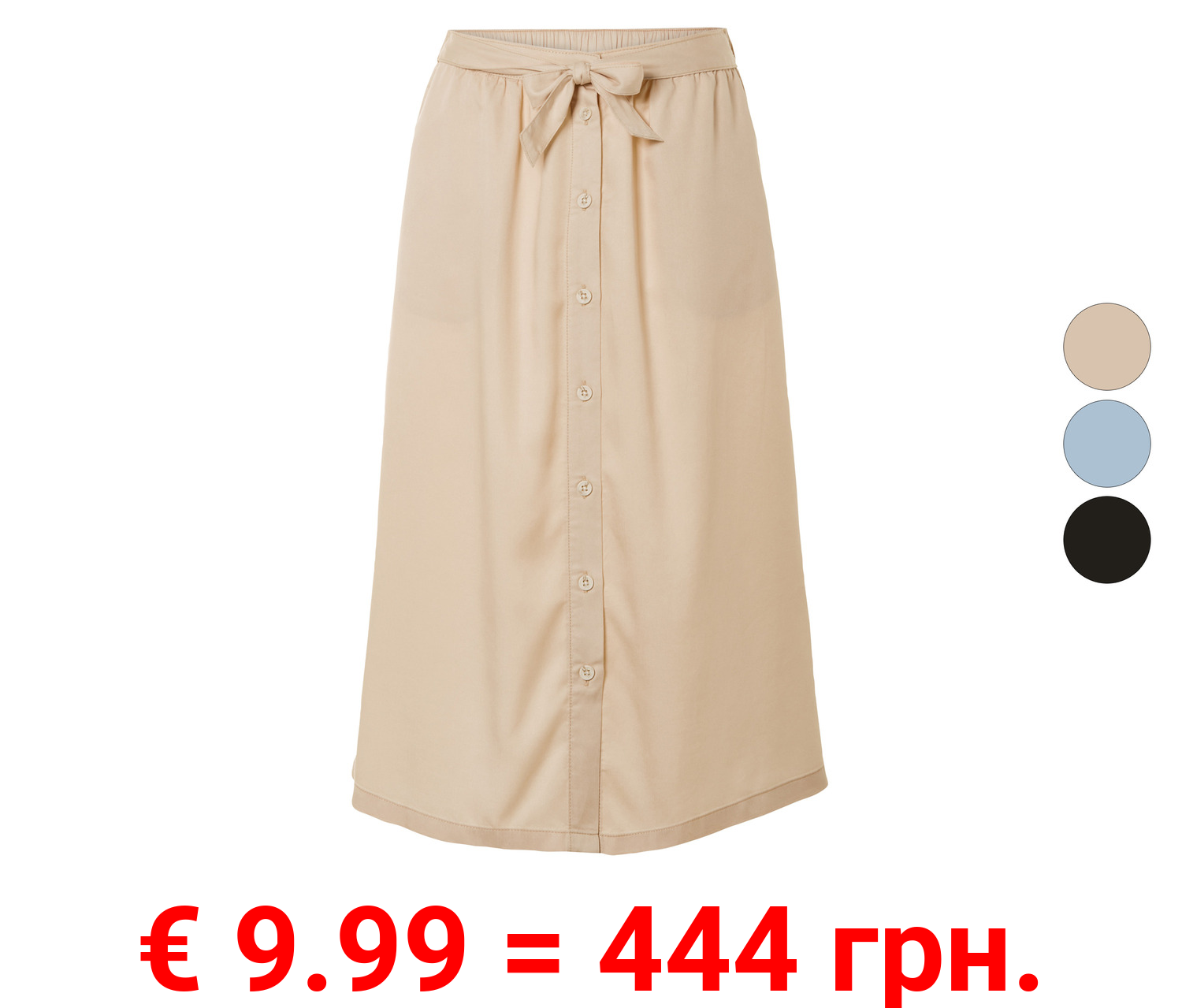 esmara® Damen Midirock, A-Linie