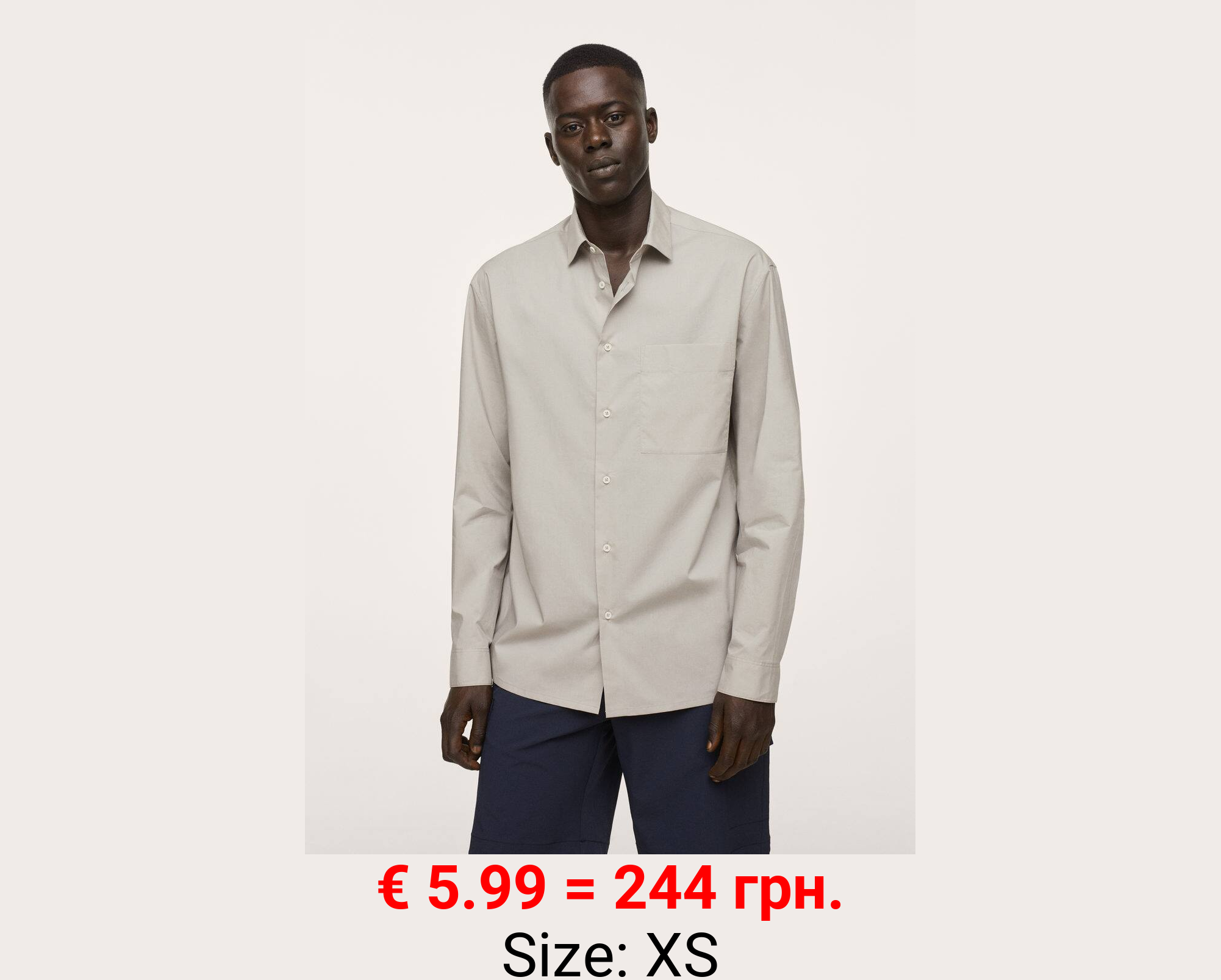Camisa relaxed-fit algodón