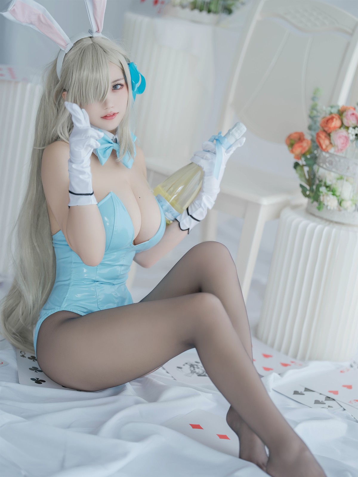 Cosplay 小仓千代w 明日奈 兔女郎 8