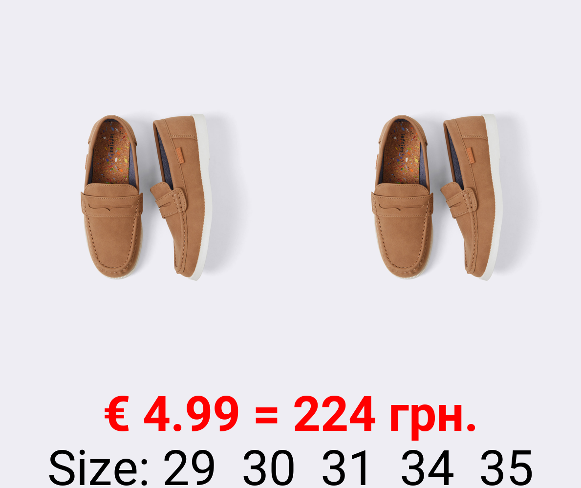 Penny strap deck shoes