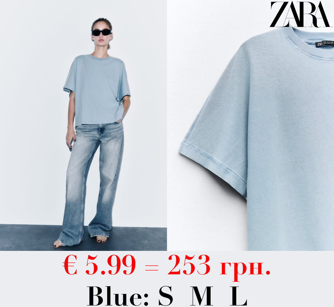 OVERSIZED WASHED  T-SHIRT