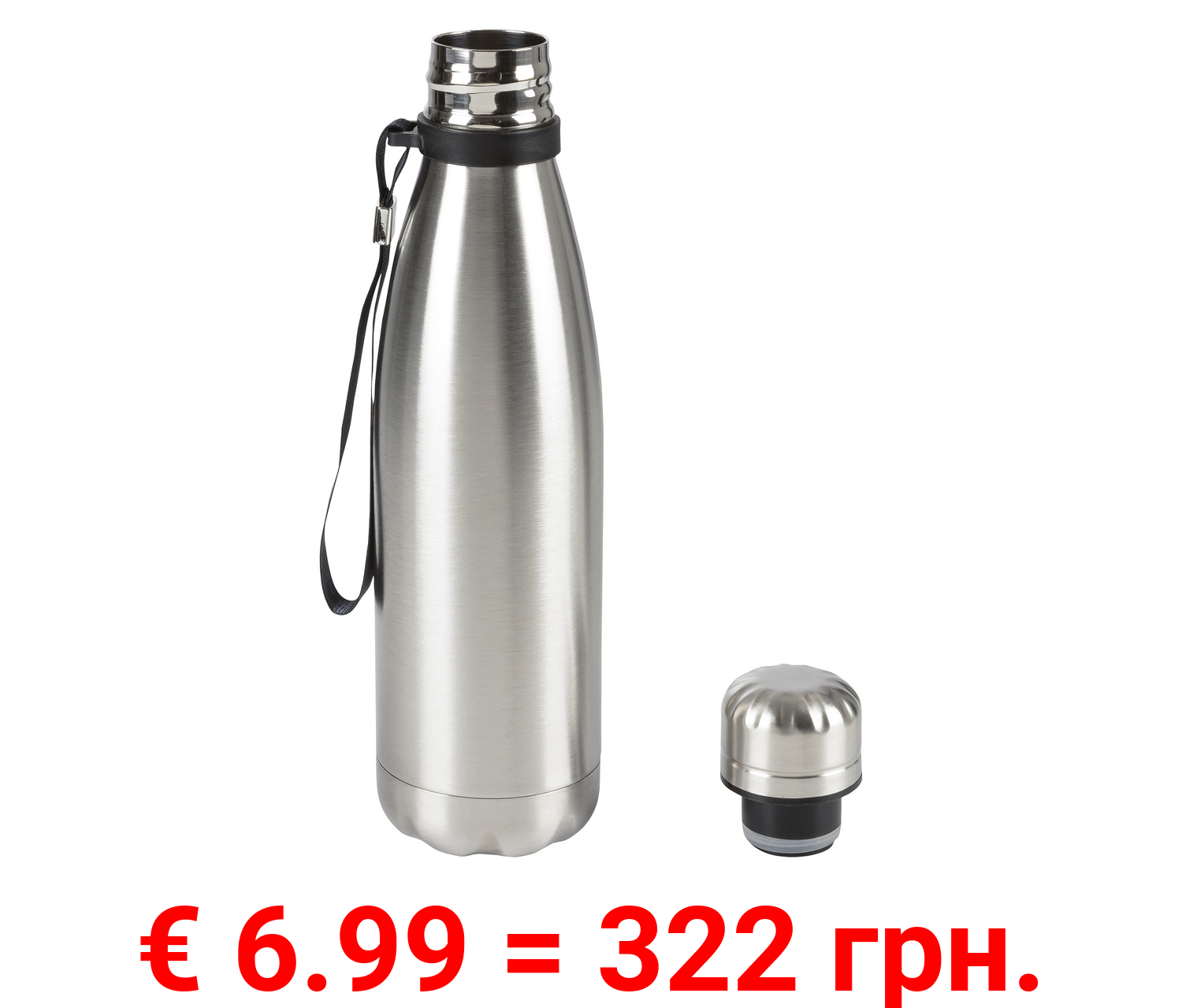 ERNESTO® Isolierflasche, mit Trageschlaufe