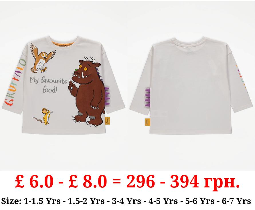The Gruffalo Graphic White Long Sleeve Top
