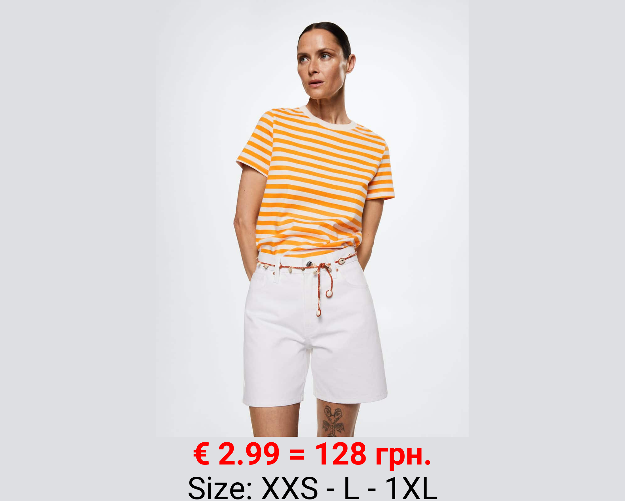 Camiseta algodón rayas