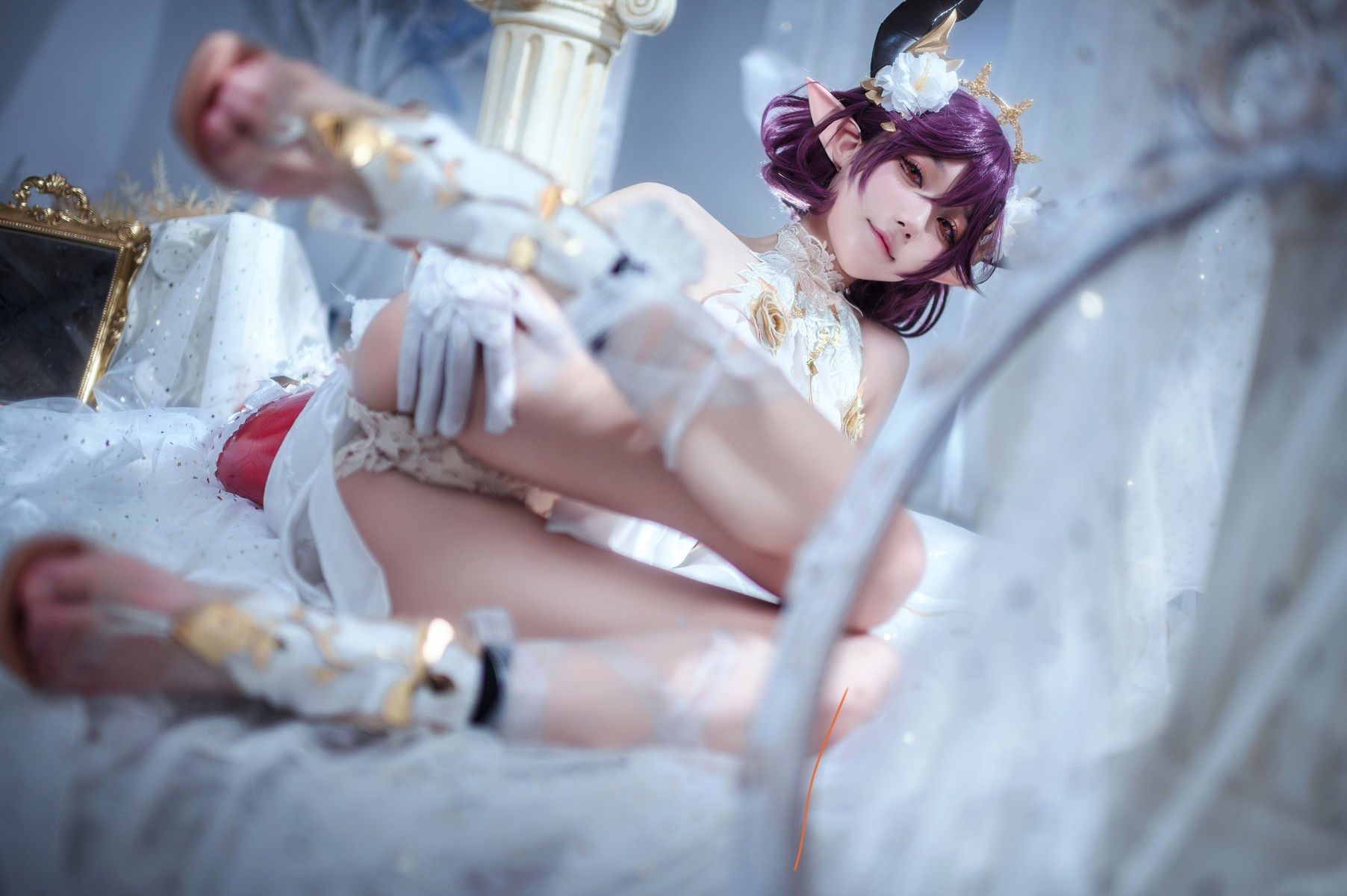 阿包也是兔娘 Cosplay 碧蓝幻想古蕾娅 龙娘 29