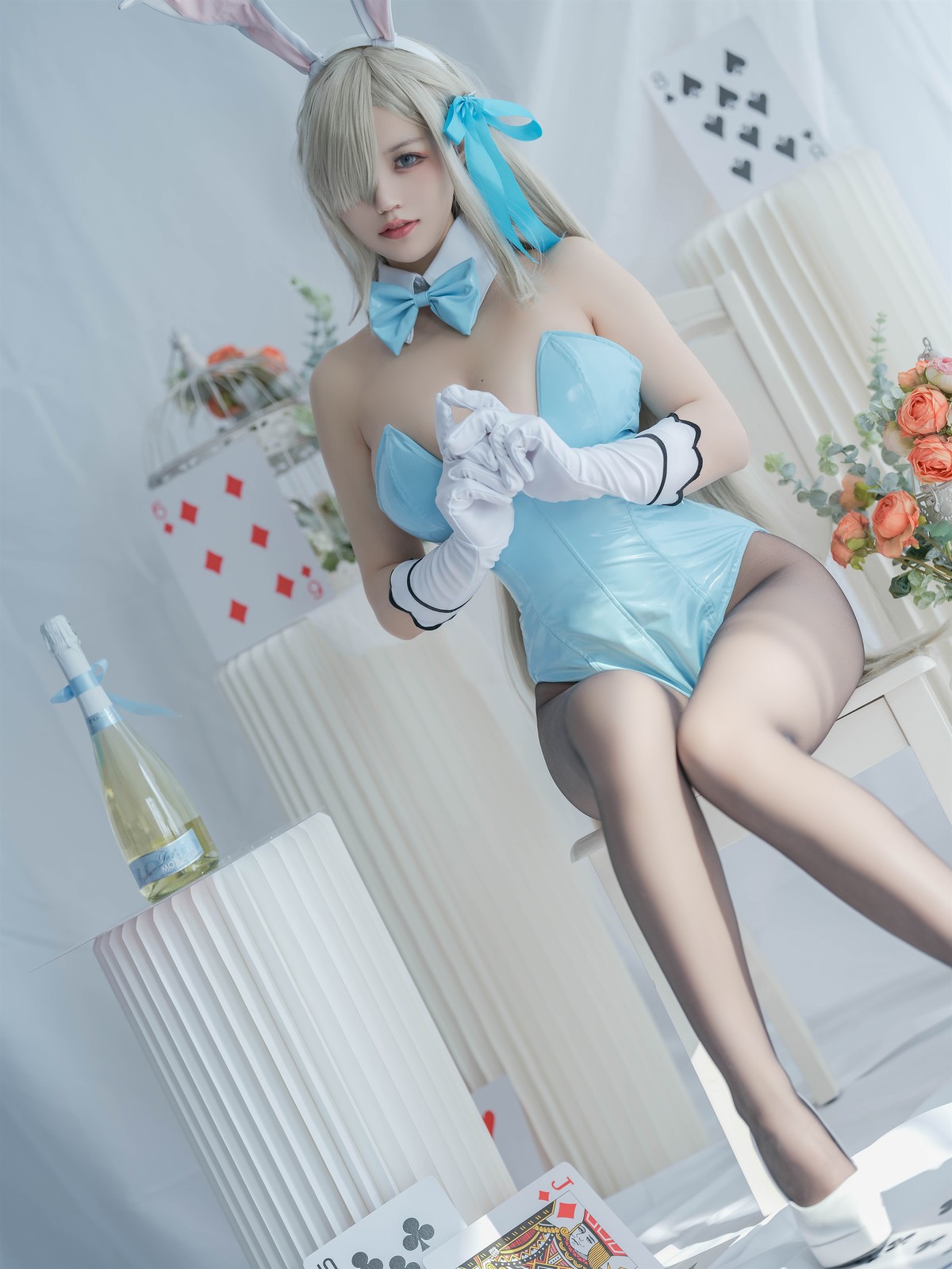 Cosplay 小仓千代w 明日奈 兔女郎 2