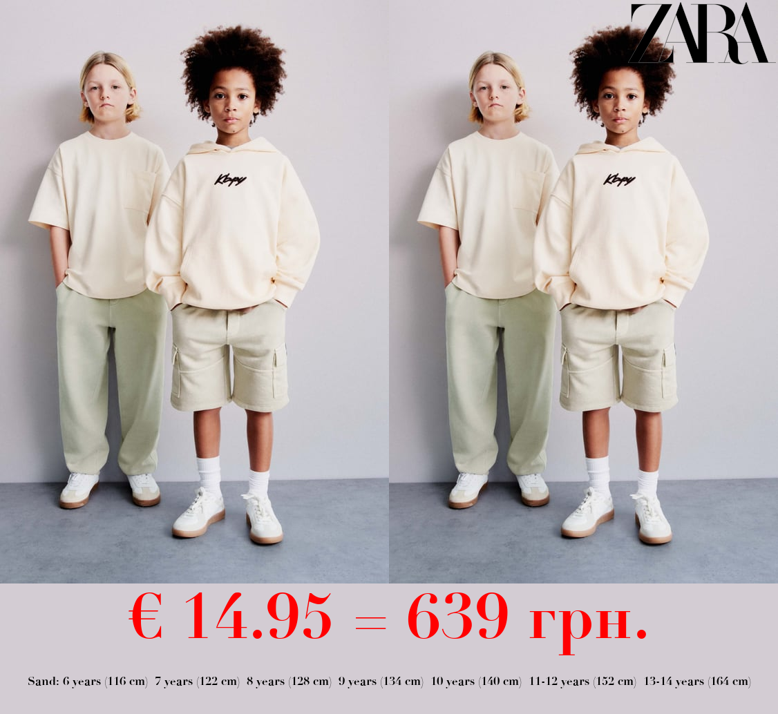 CARGO BERMUDA SHORTS WITH LABEL