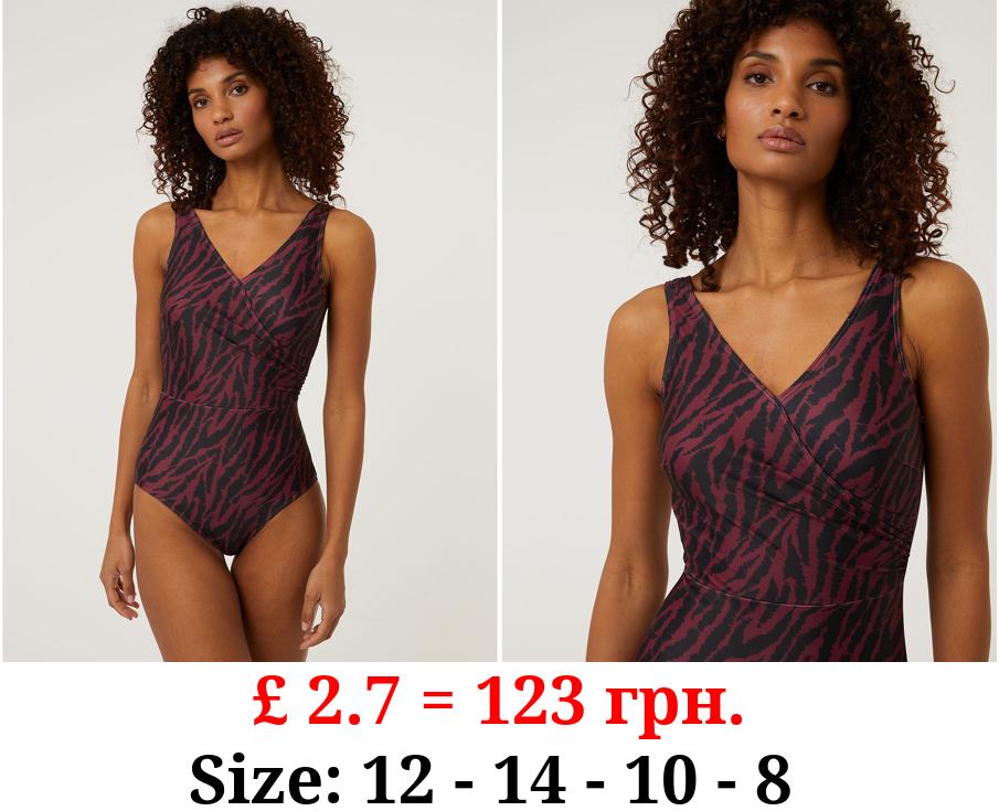 Mulberry Zebra Post Surgery Swimsuit